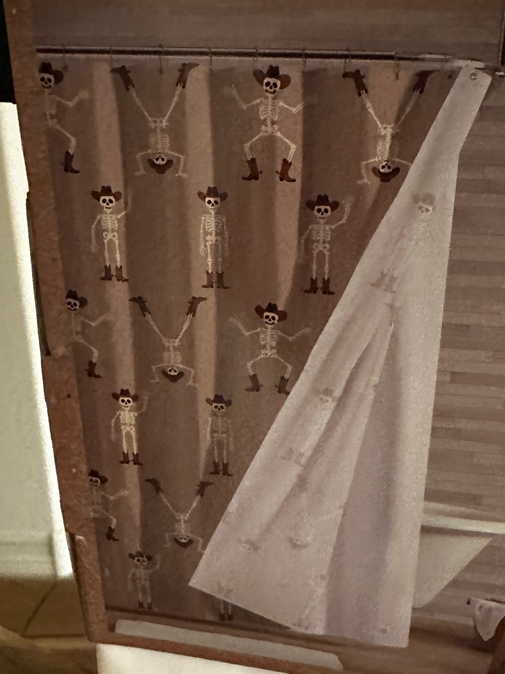 Wrangler Halloween Shower Curtain